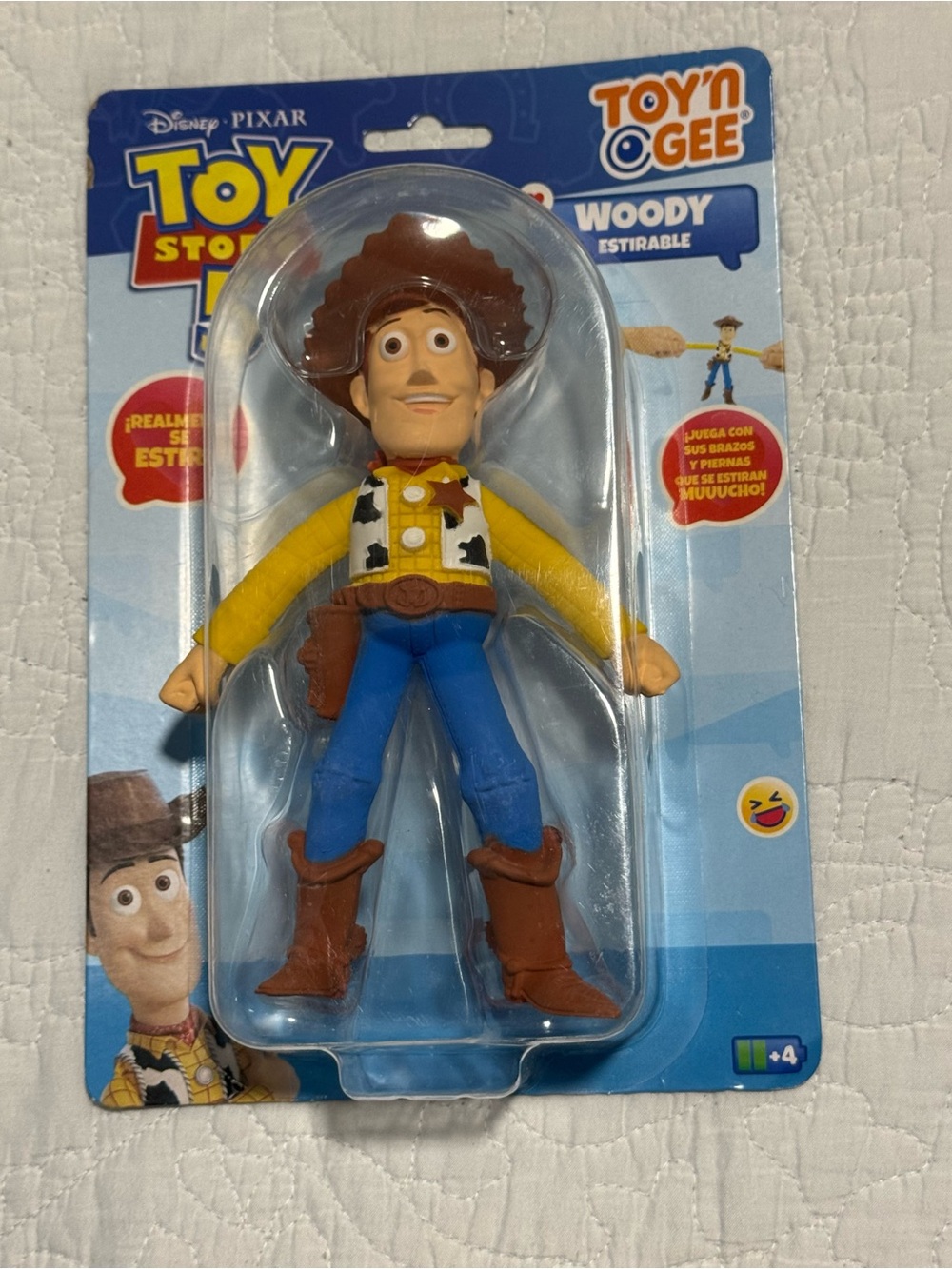 Disney Woody Cowboy Figure - Yellow, Blue & Brown